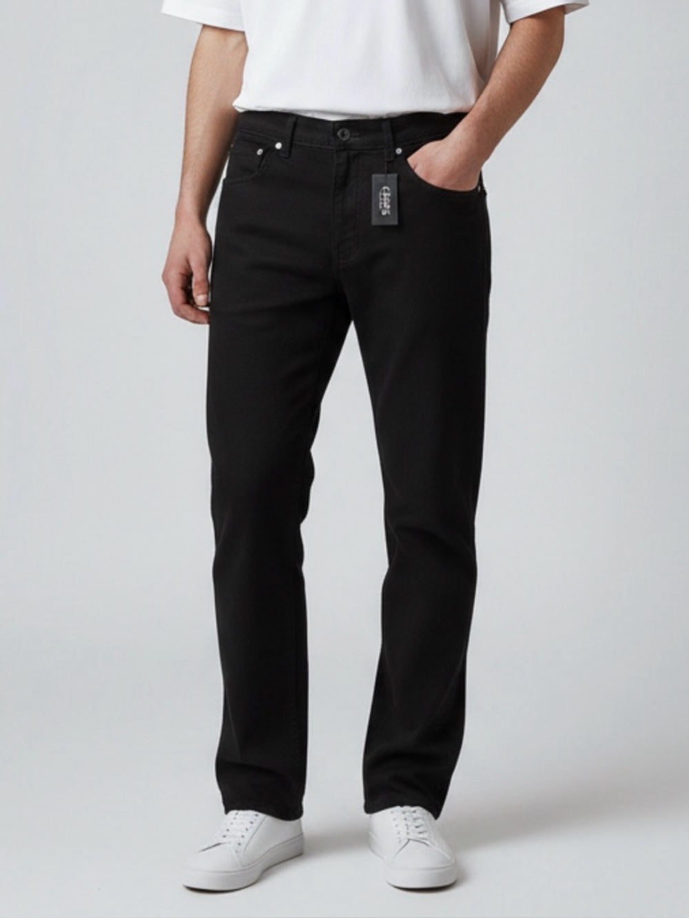Chaps Mens Slim Straight Fit Modern Chino Pants Navy Size 38x30